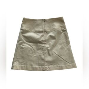 Banana republic cream wool mini skirt